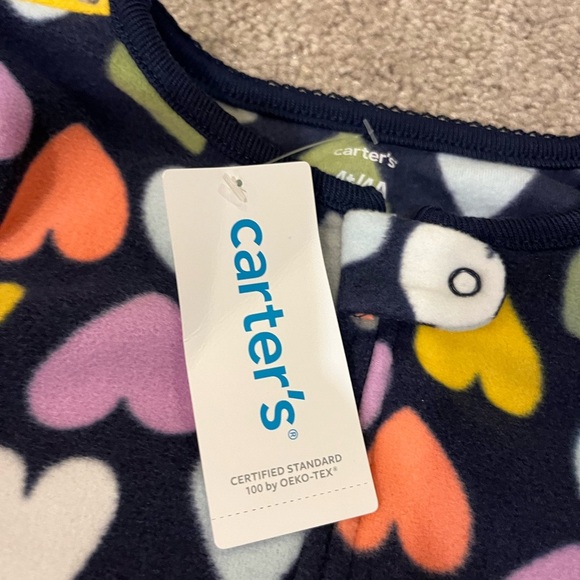 Carter's Girls Soft & Warm Polyester Fleece Footie Pajama - Picture 5 of 10